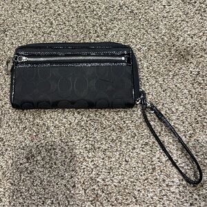 Coach Black Wristlet Wallet